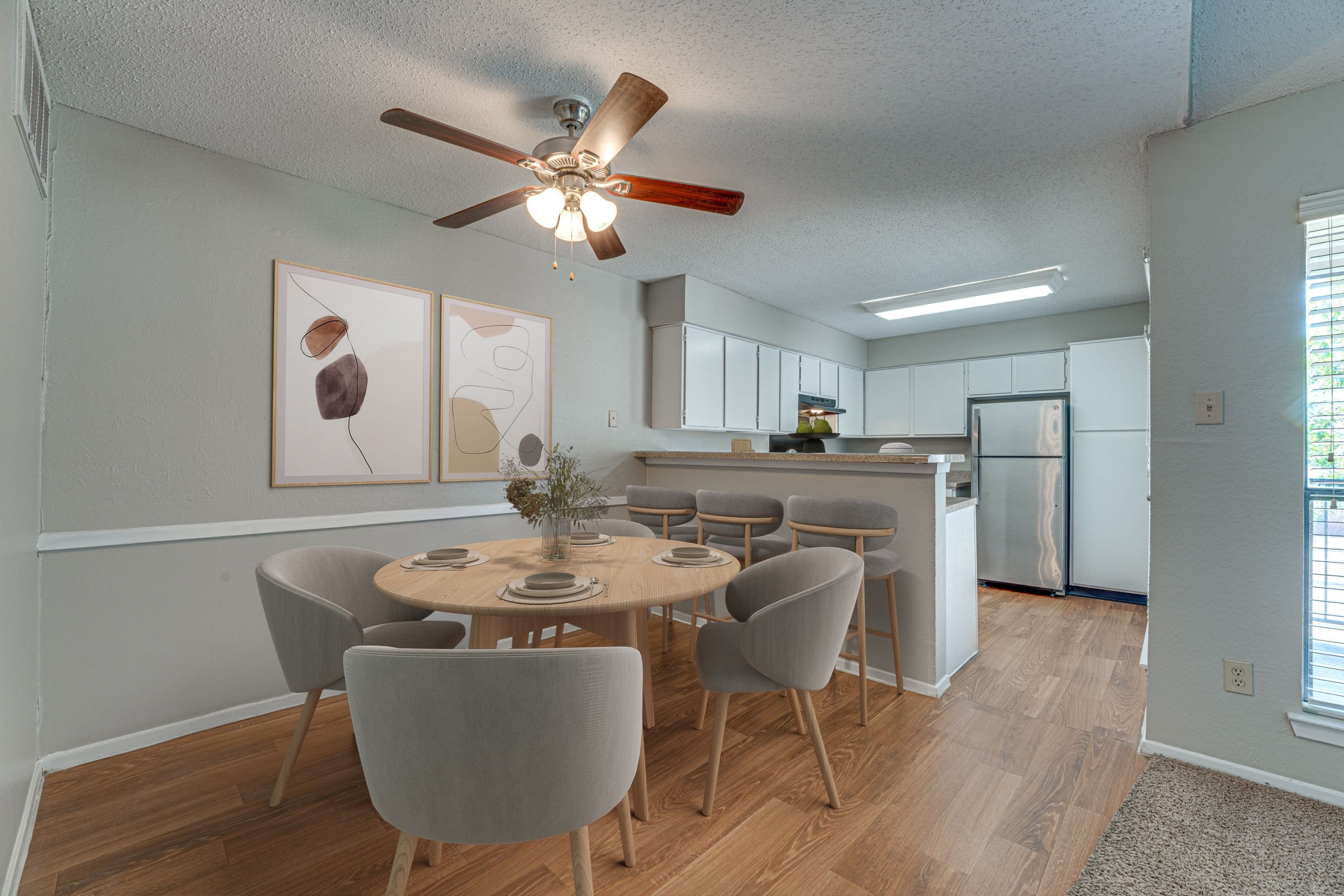Dining and Kitchen Area at Bardin Oaks Apartments, Arlington, TX, 76018